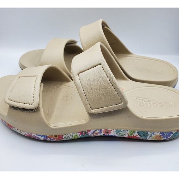 Alegria Women Orbyt Double Strap Recovery Slide Sandals - Miami Beach, 36M EUC - Picture 1 of 7